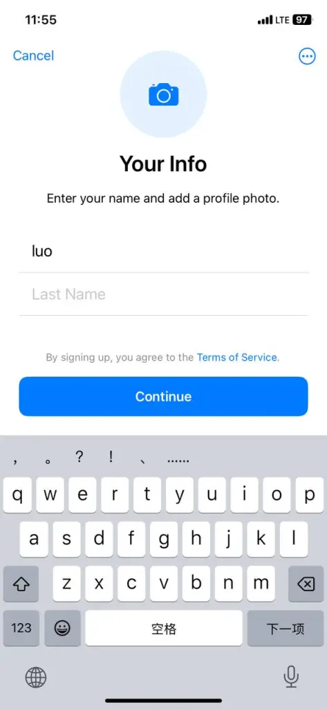 telegram 设置头像和昵称